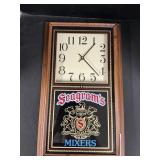 Seagrams Mixers Wall Clock.