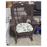 Resin Wicker Rocking Chair.
