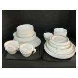 Large Lot Of Corningware Dinnerware.