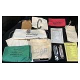 Bank Bags, Sunny Cane Bag, Knives, Readers Digest.