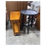 Sunburst Mahogany End Table & Pine End Table.