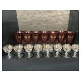 Ruby Red & Fall Themed Goblets.