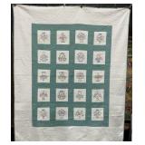 Embroidered Quilt.