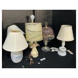 Large Lot Of Lamps.