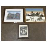 Folk Art Prints, Panda Bear Art.