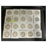 20 90% Silver Kennedy Half Dollars.