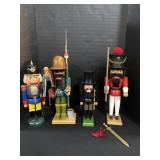 4 Wooden Nutcrackers.