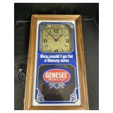 Genesee Beer Advertising Clock.
