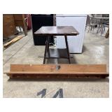 Antique Barley Twist Parlor Table, Heart Cutout