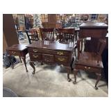 (4) Queen Ann Style Mahogany Accent Tables.