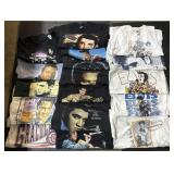 Large Lot Of Elvis PresleyGraphic Tees.