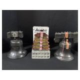2 Michterï¿½s Liberty Bell Decanters, 1 Pagoda