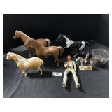 Cast Iron Solder On Horse, Turtles, Breyer Horses.