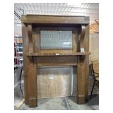 Oak Fireplace Mantle.