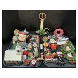 Christmas Figurines, Celluloid Santa, Polly Pocket