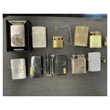 Lighters, Zippo, Champs, Mastercraft, Dunhill.