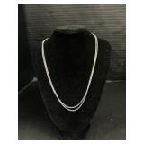 Pair Of Sterling Silver Necklace Chains.