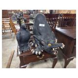 Halloween Decor Crowns & Black Cat.