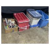 Christmas Ornaments & Storage Totes.