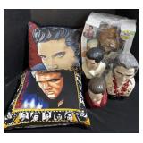 1994 Taipow Elvis Singing Bear, Elvis Busts, &