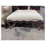 Upholstered Carved Elephant Ottoman.