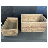 2 Vintage Wooden Crates.