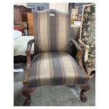 Carved & Upholstered Arm Chair.