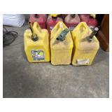 (3) 5gal Yellow Diesel Fuel Cans.