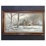Large Kirkwood Landscape Oil On Canvas.