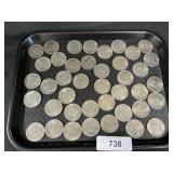 41 Eisenhower Dollar Coins.