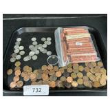 760 Wheat Pennies, 31 Steel Wheat Pennies, 78