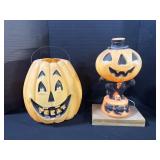 Jack O Lantern Bucket & Light.