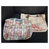 Coach Daisy Madras Packable Weekender Tote Bag.