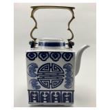Reproduction Chinese Blue & White Porcelain Teapot