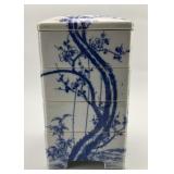 Antique Japanese Porcelain Jubako Tier Food Box.