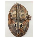 Papua New Guinea Sepik River Tribal Mask.