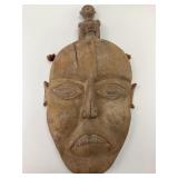 African Carved Wood Tribal Mask.