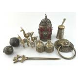 Group of Antique/Vintage Brass & Bronze Items.