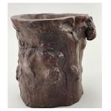 Antique Chinese Root Wood Brush Pot.