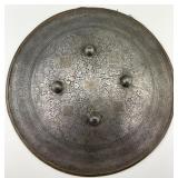 Antique Indo-Persian Nickled-Steel Dhal Shield.