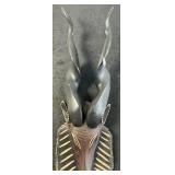 Vintage African Antelope Head Wall Hanging.