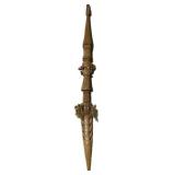 Vintage New Zealand Maori Taiaha Fighting Staff.