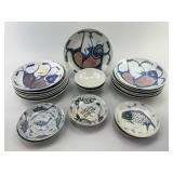 Antique Chinese Porcelain Plates and Bowls.