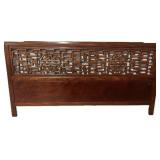 Vintage Chinese Rosewood King-Size Headboard.