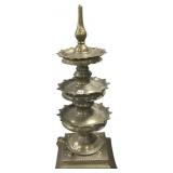 Antique/Vintage Indian Brass Temple Oil Lamp.