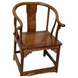 Chinese Rosewood Horseshoe-Back Quanyi Chair.