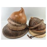 7 Various Asian Vintage Hats.
