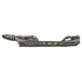 Papua New Guinea Massue Carved Wood Canoe Prow.