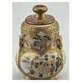 Antique Japanese Miniature Satsuma Ceramic Koro.