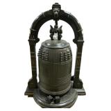 Antique Japanese Bronze Bonsho Temple Bell.